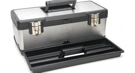 rolson 500mm stainless steel tool box|Rolson 68969 Stainless Steel Tool Box .